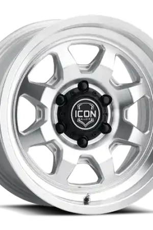 High Quality Icon Alloys NUEVO 5x127 17x8.5 -6mm SILVER MACHINED