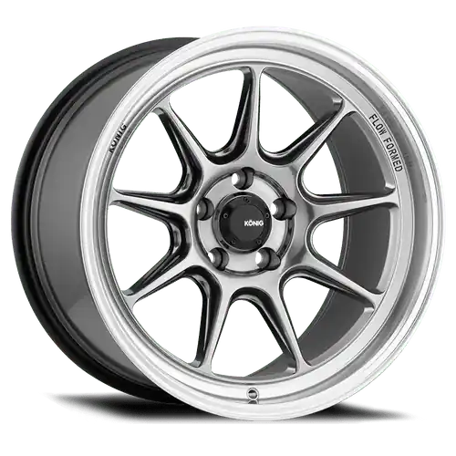 Deal Konig Countergram 5x114.3 17x8+38 Hyper Chrome / Machined Lip