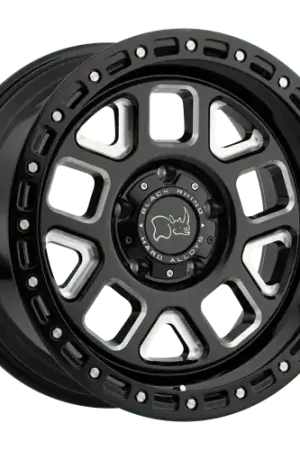 Black Rhino ALPINE 6X139.7 20X9.5 +12 GLOSS BLACK W/ MILLED SPOKES Flash Sale