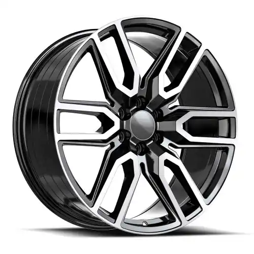 Popular O.E. Revolution G-36 6x139.7 24x10 +31 Gloss Black & Machined