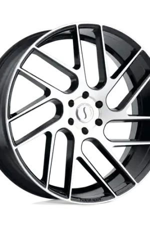Status JUGGERNAUT 6X135 24X9.5 +30 GLOSS BLACK W/ MACHINED FACE New Arrival