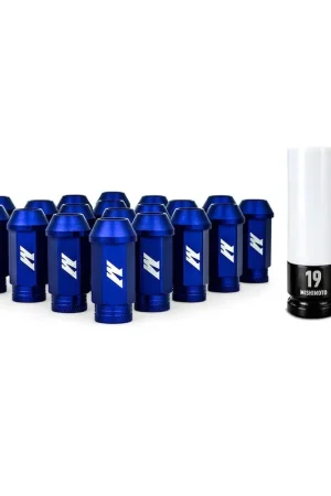 Markdown Mishimoto Aluminum Locking Lug Nuts - M12x1.25 20pc Set - Blue - Universal