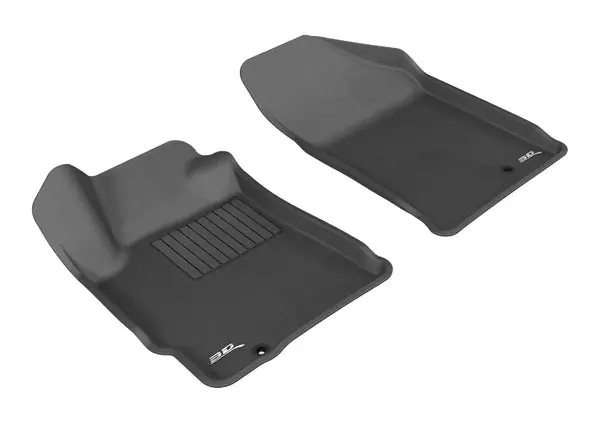 3D MAXpider 2007-2012 Nissan Altima Coupe/Sedan Kagu 1st Row Floormat - Black Big Sale