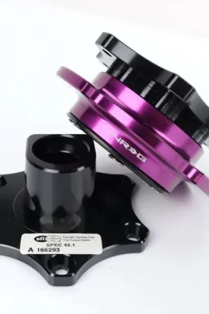 Free Shipping NRG Quick Release SFI SPEC 42.1 - Shiny Black Body / Shiny Purple Ring