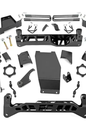7 Inch Suspension Lift Kit Lifted Struts & V2 Shocks 14-18 Silverado/Sierra 1500 4WD Cast Steel Rough Country Must Have