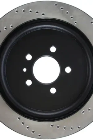 Place Order StopTech Premium High Carbon 13-14 Ford Mustang/Shelby GT500 Right Rear Disc Drilled Brake Rotor