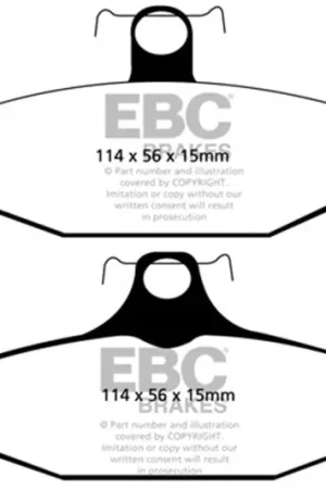 EBC 93-00 Aston Martin Virage 5.3 (AP Caliper) Yellowstuff Rear Brake Pads Super Sale