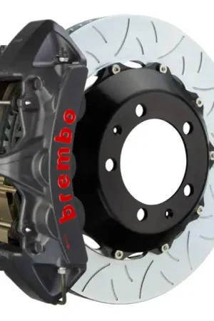 Brembo 89-98 Skyline GTR Front GTS BBK 6 Piston Cast 355x32 2pc Rotor Slotted Type3-Black HA Sale