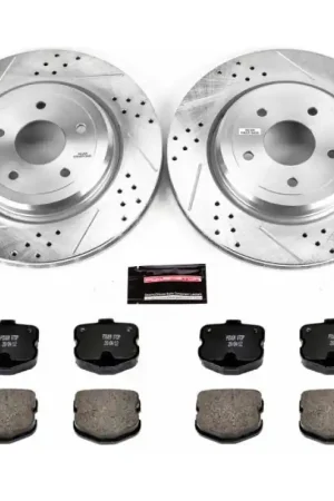 Authentic Power Stop 06-13 Chevrolet Corvette Rear Z23 Evolution Sport Brake Kit