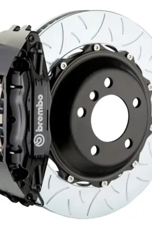 Brembo 02-07 SC430 Front GT BBK 4 Piston Cast 2pc 355x32 2pc Rotor Slotted Type3-Black Top Rated