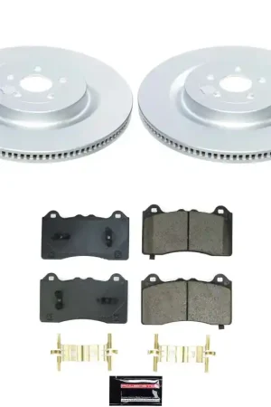 Power Stop 21-24 Ford Mustang Mach-E Front Z17 Coated Brake Kit Sale
