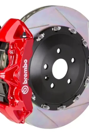 Brembo 14+ Ghibli S/Ghibli S-Q4 Front GT BBK 6 Piston Cast 405x34 2pc Rotor Slotted Type1-Red Money Back Guarantee
