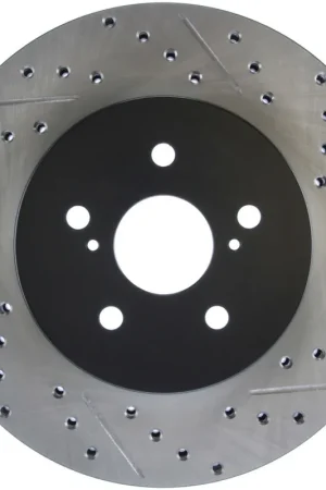 StopTech 04 Lexus RX330 SportStop Slotted & Drilled Left Rear Rotor Viral