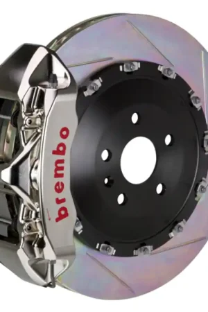 Final Sale Brembo 05-13 Range Rover Sport Fr GTR BBK 6 Piston Billet 405x34 2pc Rotor Slotted Type1 - Nickel