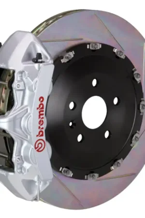 Brembo 11-16 528i/528i xDrive Front GT BBK 6 Piston Cast 405x34 2pc Rotor Slotted Type1-Silver Time-Limited