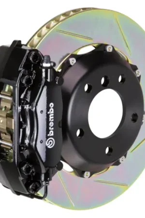 Today Only Brembo 06-09 S2000 Rear GT BBK 4 Piston Cast 328x28 2pc Rotor Slotted Type-1-Black