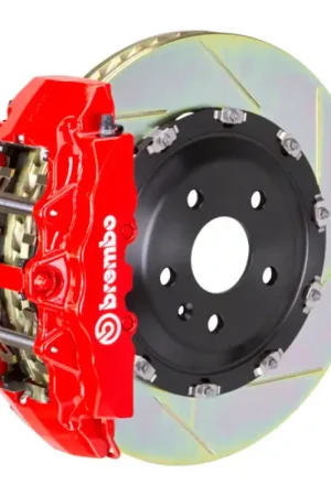 Brembo 03-05 S55/03-06 CL55 AMG Front GT BBK 8 Piston Cast 380x34 2pc Rotor Slotted Type1-Red Bulk Order