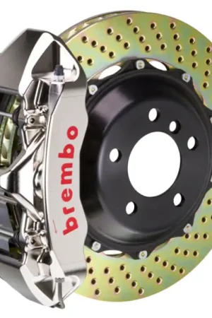 Brembo 13-17 Q5 3.0T/TDI/Hybrid Front GTR BBK 6 Piston Billet 380x32 2pc Rotor Drilled- Nickel Buy Direct