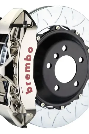 Brembo 04-08 S4 Front GTR BBK 6 Piston Billet355x32 2pc Rotor Slotted Type-3- Nickel Plated Best Seller