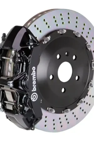 Brembo 15-23 Mustang GT (S550) Front GT BBK 6 Piston Cast 405x34 2pc Rotor Drilled-Black Grab Now