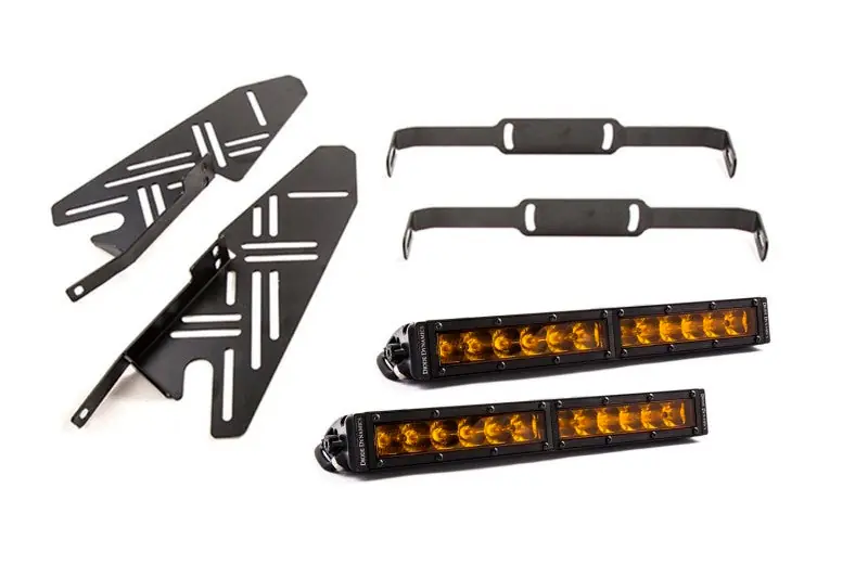 Diode Dynamics 17-19 Ford Raptor SS Fog Kit 12.0 In - Amber Driving Bulk Order