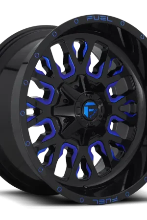 Aluminum Wheels 20X12 Stroke D645 5 On 139.7/5 On 150 Gloss Blue Milled 110.3 Bore -43 Offset Fuel Off Road Wheels Markdown