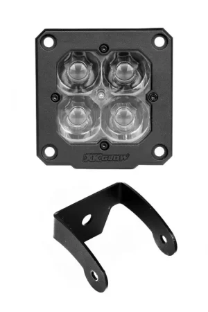 Discount XK Glow Flush Mount XKchrome 20w LED Cube Light w/ RGB Accent Light - Fog Beam