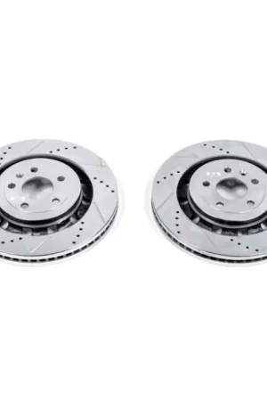 Power Stop 13-19 Ford Explorer Front Evolution Drilled & Slotted Rotors - Pair Deal