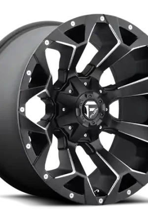 Aluminum Wheels 18X9 Assault D546 6 On 135/6 On 139.7 Matte Black Milled 106.4 Bore -12 Offset 8 Spoke Fuel Off Road Wheels Factory Price