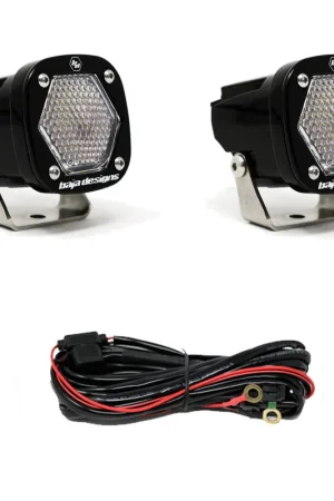 S1 Work/Scene LED Light with Mounting Bracket Pair Baja Designs Professional Grade