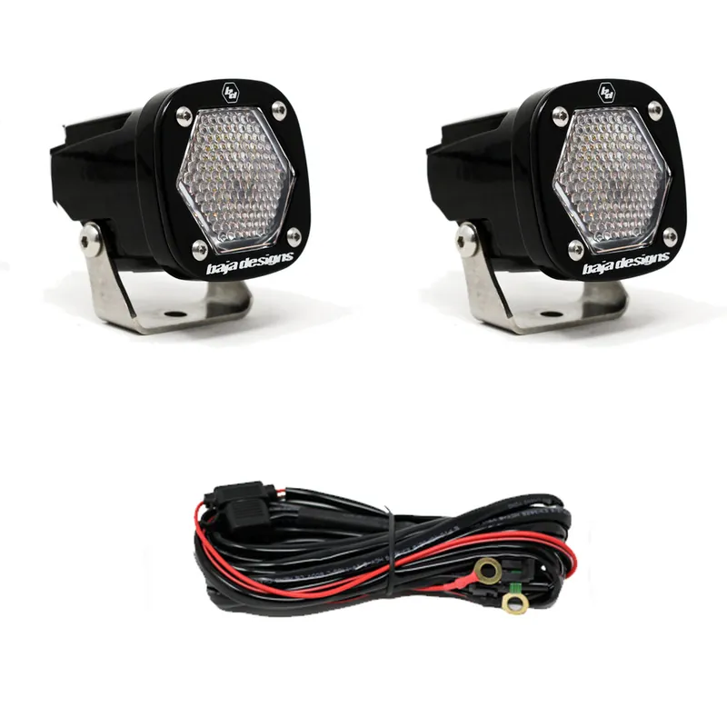 S1 Work/Scene LED Light with Mounting Bracket Pair Baja Designs Professional Grade