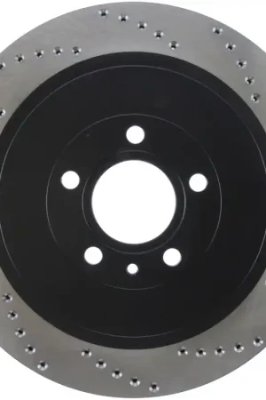 Weekend Sale StopTech Premium High Carbon 13-14 Ford Mustang/Shelby GT500 Left Rear Disc Drilled Brake Rotor