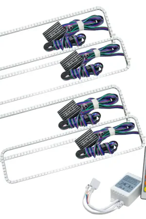 Popular Oracle Ford F250 05-07 Halo Kit - ColorSHIFT w/ Simple Controller