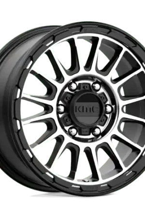 Get Yours KM542 16X8 6X5.5 S-BLK MACH 00MM