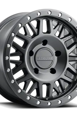 Special Discount Raceline 951B Ryno 17x9in / 5x127 BP / -12mm Offset / 78.1mm Bore - Satin Black Wheel