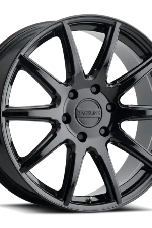 Warranty Included Raceline 159B Spike 18x8in / 5x114.3 BP / 35mm Offset / 72.62mm Bore - Gloss Black Wheel