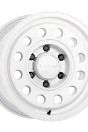 Nomad N501SA Convoy 15x7in / 5x139.7 BP / -10mm Offset / 107.95mm Bore - Gloss White Wheel Trending