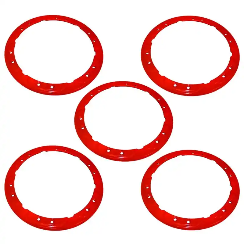 Ford Racing 2021+ Ford Bronco Functional Bead Lock Ring Kit - Red Luxury