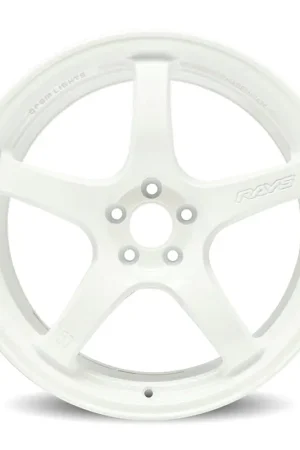 Gram Lights 57CR 19x9.5 +25 5x114.3 Ceramic White Wheel Seasonal Sale