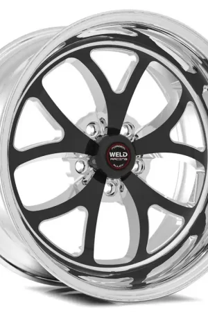 Weld S76 17x10.5 / 5x5 BP / 7.7in BS Black Wheel 3.18 ID (High Pad) Budget