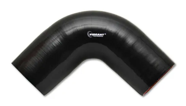 Vibrant 4 Ply Reinforced Silicone Elbow Connector - 4in I.D. - 90 deg. Elbow (BLACK) Get Yours