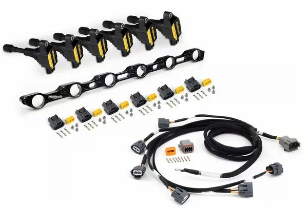 Best Seller Haltech Toyota JZ R35 Coil Conversion Kit w/Bracket Coils Connectors & Harness (1JZ/1JZ VVT/2JZ)