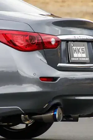 HKS Infiniti Q50 Hybrid VQ37 Dual Hi-Power Titanium Tip Catback Exhaust Free Returns