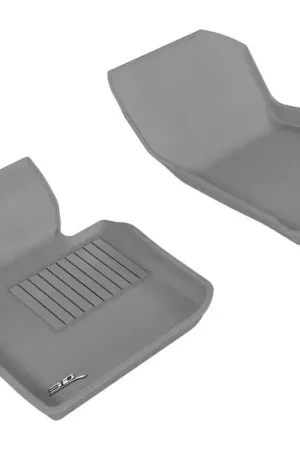 Top Rated 3D MAXpider 2014-2019 Mini Hardtop 2-Door/Convertible Kagu 1st Row Floormat - Gray