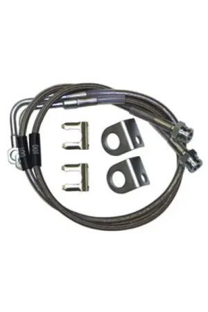 Must Have Synergy 07-18 Jeep Wrangler JK/JKU Extended Front/Rear DOT Approved Brake Line Kit
