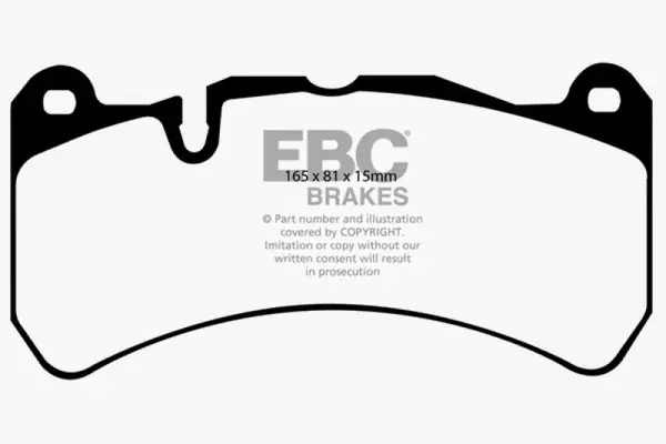 EBC 06-08 Ferrari 599 6.0 Redstuff Front Brake Pads Premium
