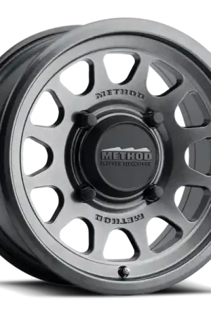 Crafted Method MR414 Bead Grip 15x7 / 5+2/38mm Offset / 5x4.5 / 76mm CB Graphite Wheel