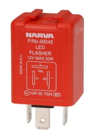Narva 68245BL 12 Volt 3 Pin Electronic LED Flasher Direct From Factory