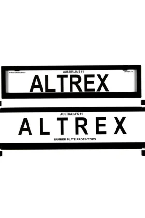 Altrex NSW \\u0026 ACT European Premium Combination Black Number Plate Protectors - without Lines - 6NLEP Discount