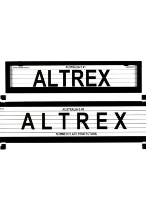 Altrex NSW \\u0026 ACT European Premium Combination Slim \\u0026 Full Size Black Number Plate Protectors - with Lines - 6LEP Deal